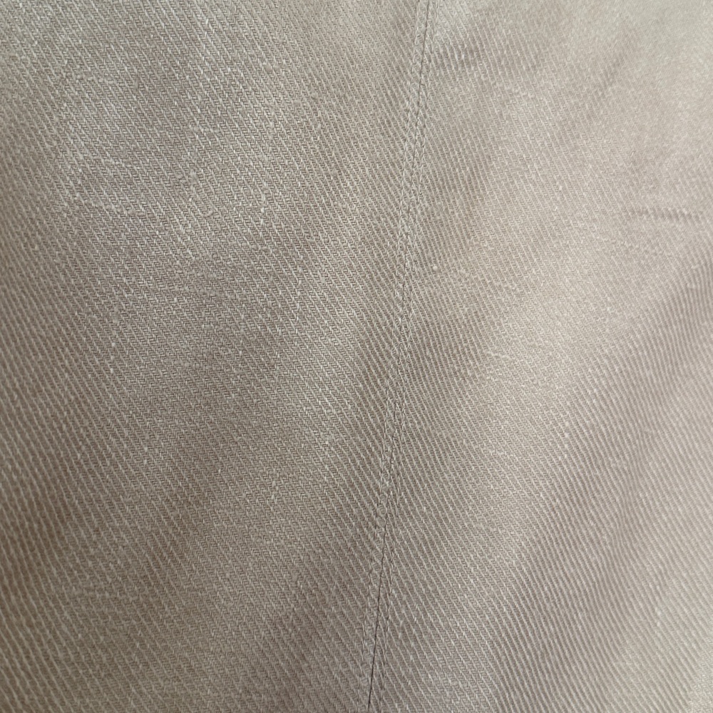 Tahari NEW Size Large 100% Linen Tan Belted Blazer - Picture 5 of 5